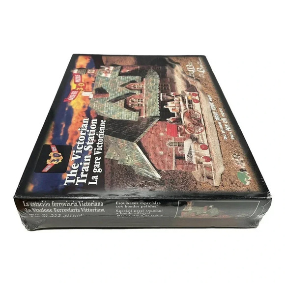 Supertek 3D Jig Saw Puzzle 493 pc Victorian Train Station 1800s  New - Picture 3 of 7